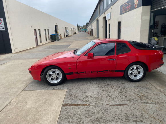 porsche script side decals