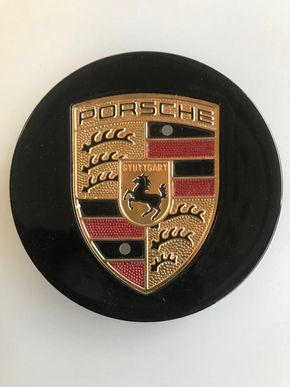 Porsche Wheel Centre Caps - Set of 4 Black