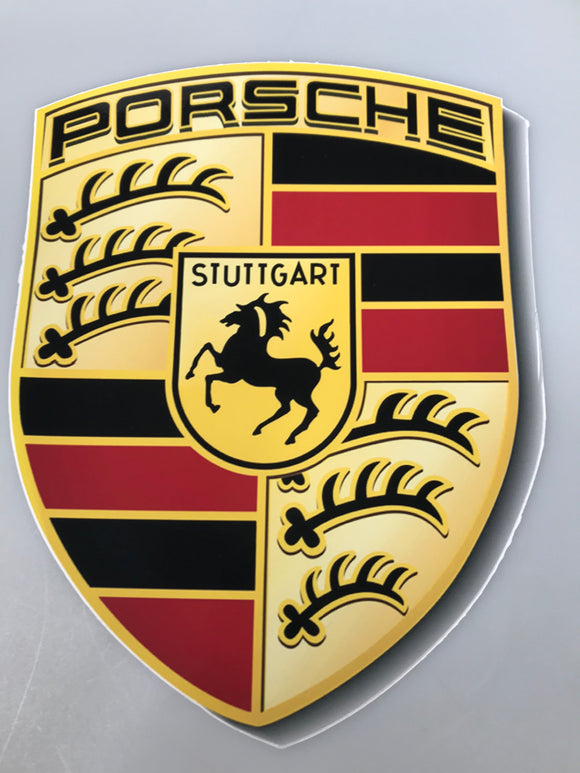 Decal Porsche Shield Emblem - LARGE